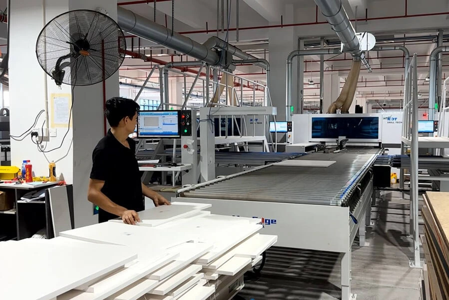 Factory production floor